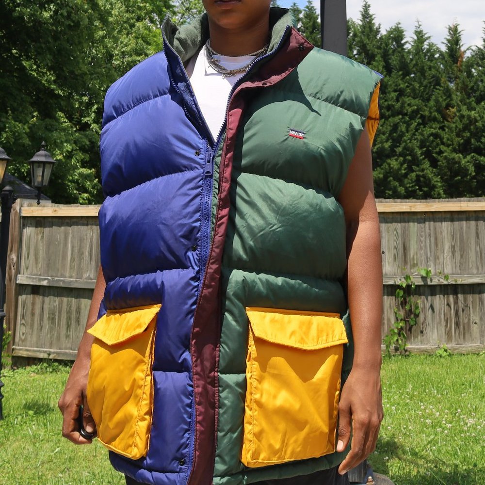 multicolor levi puffer vest - Picture 6 of 10